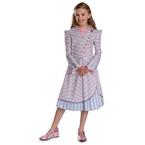 NWT Wicked The Musical Glinda Upland Shiz Classic Girls Costume Dress Sz S & M
